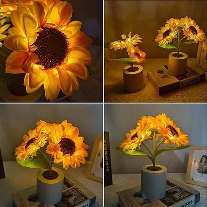 Bright Floral LED Table Lamp
