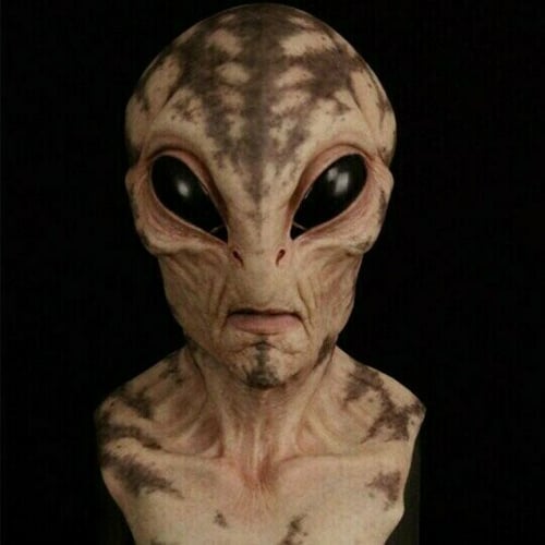 Spooky Alien Latex Halloween Costume Mask
