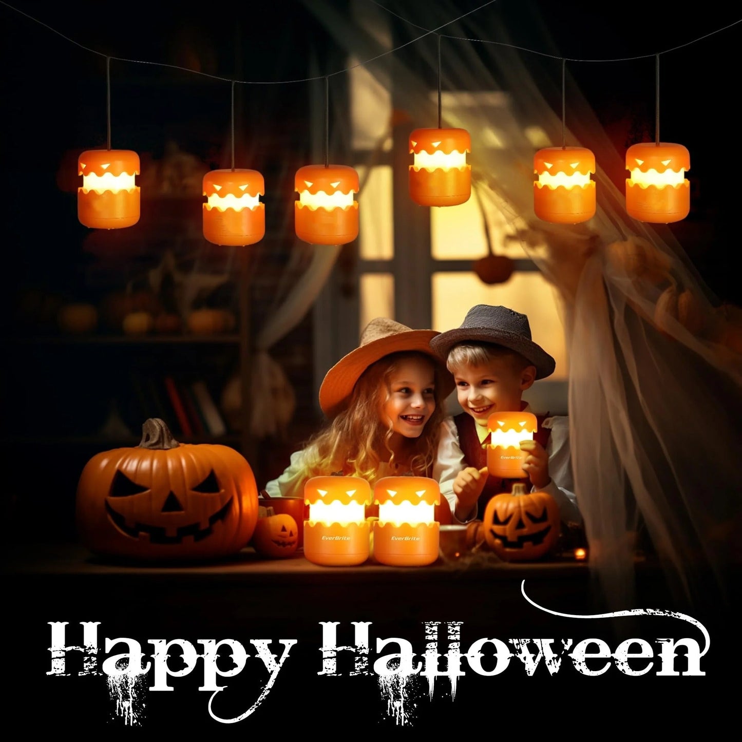 Scary Ghost String Lights