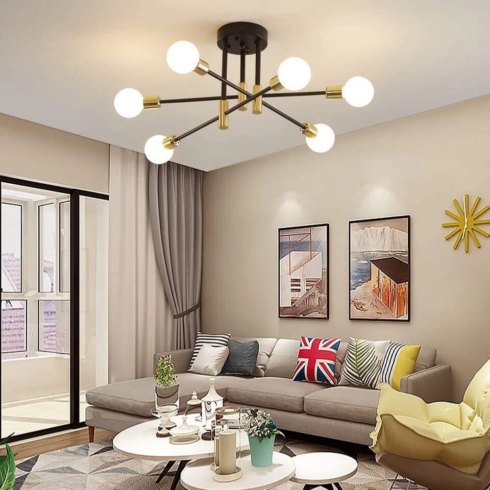 Bright 8-Light Modern Chandelier for Living Room