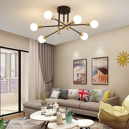 Bright 8-Light Modern Chandelier for Living Room