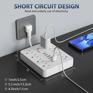 Multi Outlet Surge Protector Power Strip