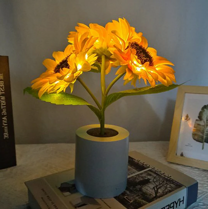 Bright Floral LED Table Lamp