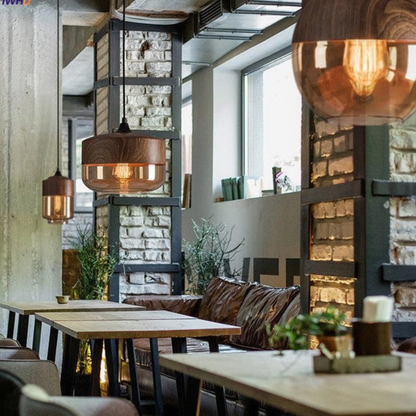 Rustic Wood Hanging Light NordLuna