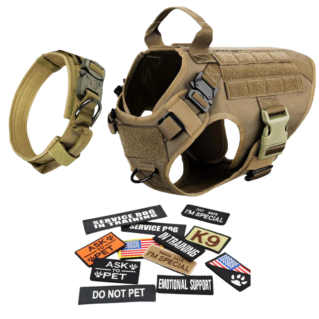 Durable Dog Vest Harness With Front Clip And Back Handle