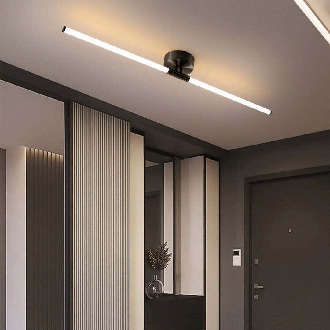 Bright Tube Wall Light with Clear Glass Shade