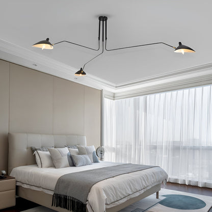 Luxury 3 Light Black Gold Ceiling Chandelier - Luxicro