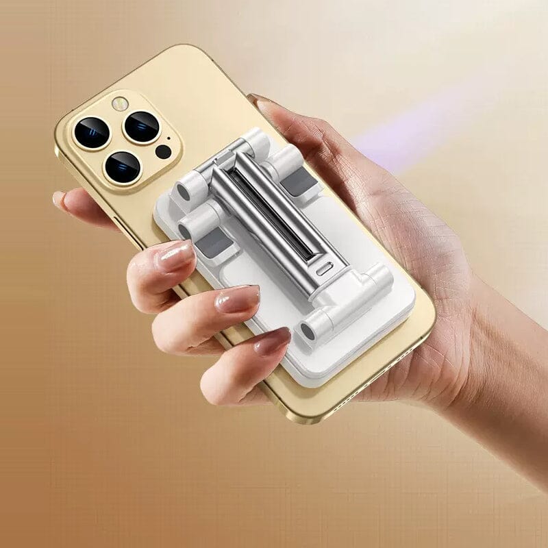 Portable White Phone Stand Holder