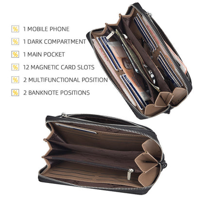 Big Capacity Leather Men's Wallet