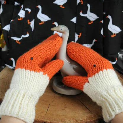 Fun Knit Bird Hand Warmers