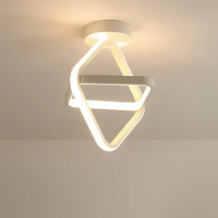 Modern Dual Ring Ceiling Lamp
