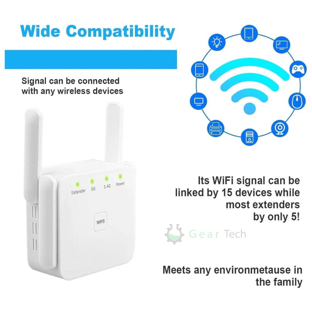Fast 5G WiFi Signal Amplifier for Better Internet Range