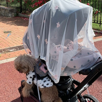 Lightweight Baby Stroller Sun Shade with Mesh Screen