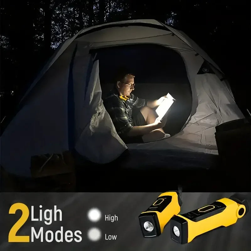 Compact Rechargeable Reading Lamp with Adjustable Brightness