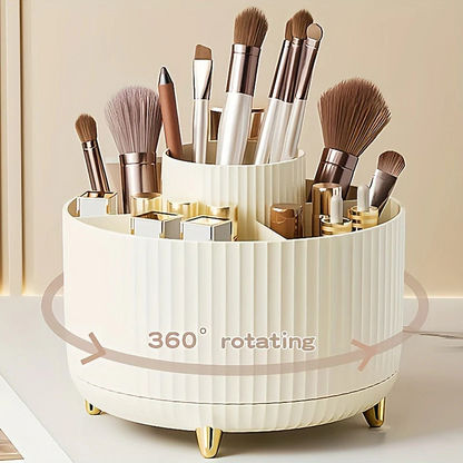 Spinning Makeup Storage Carousel for Vanity Table