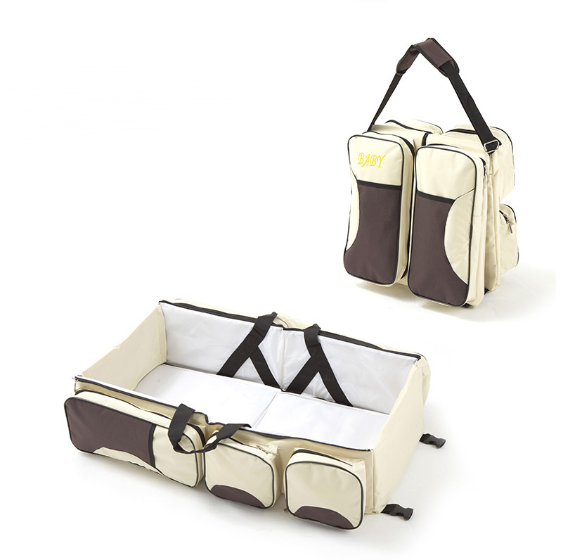 Compact Folding Infant Bed with Storage