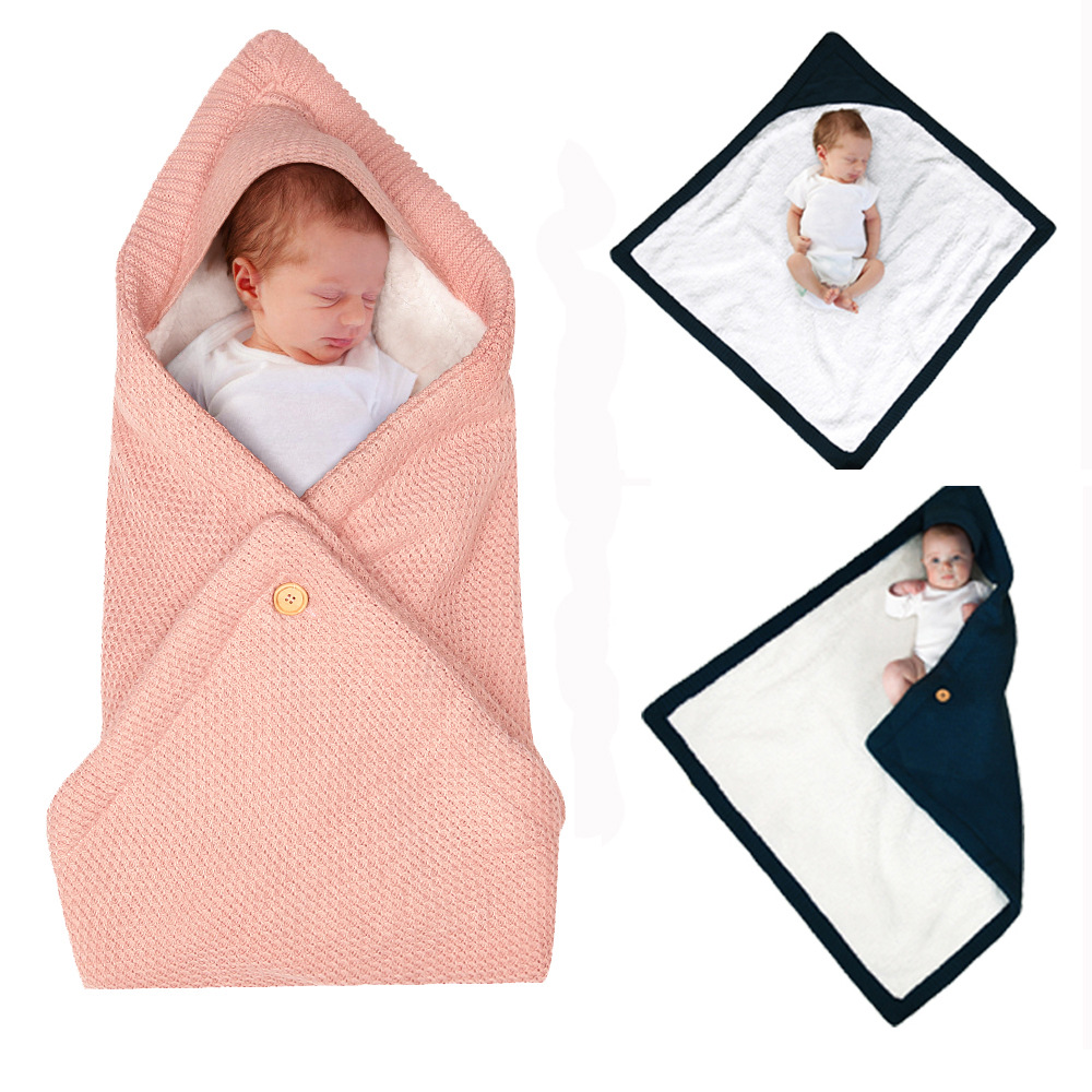 Cozy Baby Hooded Swaddle Blanket