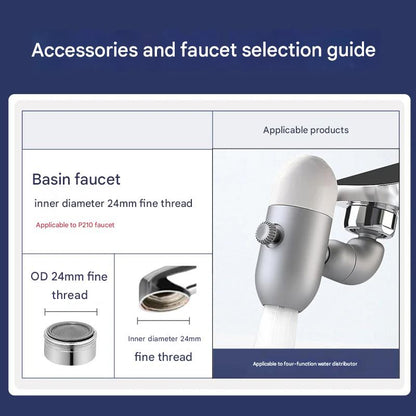 Flexible Kitchen Sink Spray Nozzle Faucet Extender