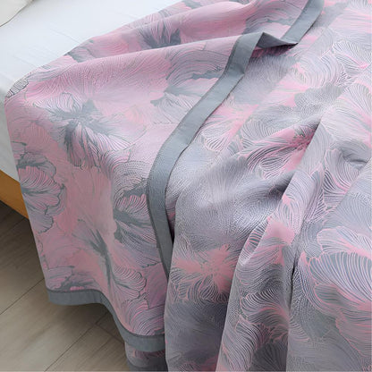 Vibrant Floral Cotton Blanket
