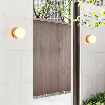 Natural Rock Exterior Weatherproof Wall Lamp