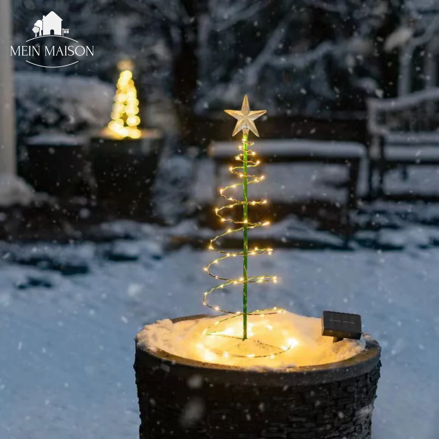 Eco Friendly Solar Powered Christmas Tree Lamp