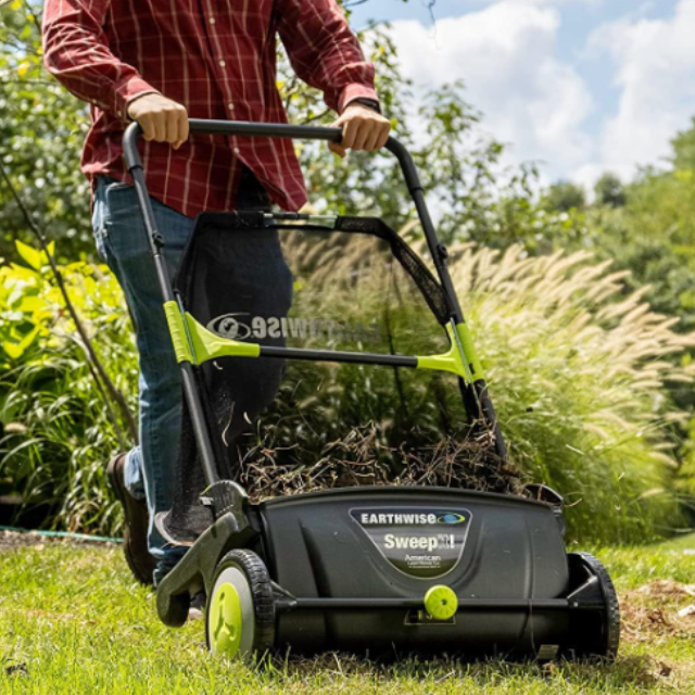 Extra Wide Yard Leaf Sweeper Lawn Collector - Luxicro