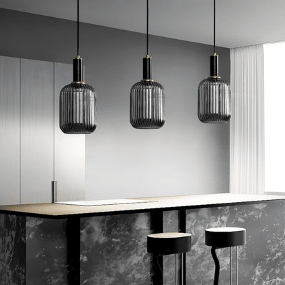 Modern Glass Drop Pendant Lighting Fixture