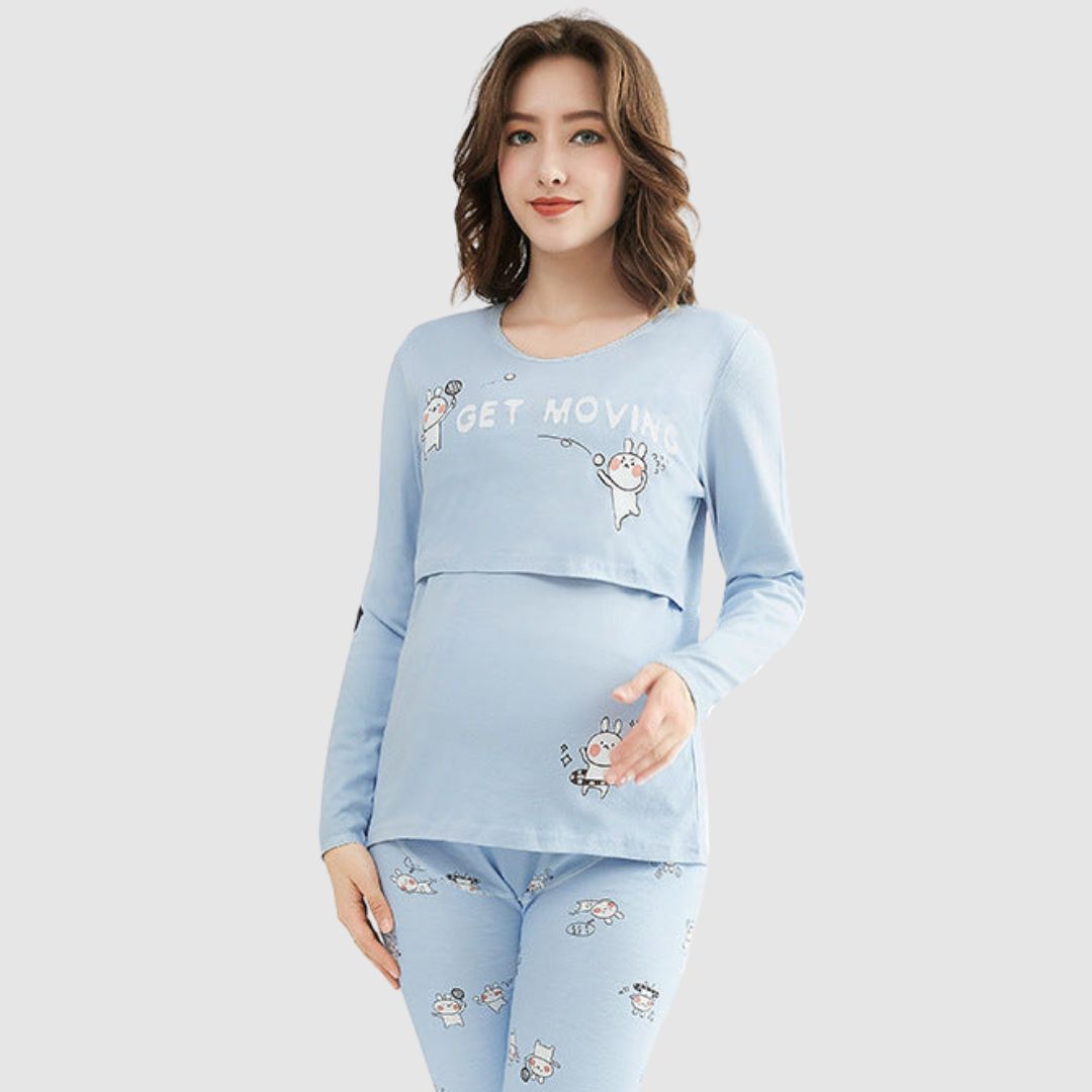 Cozy Maternity Night Dress for Lounging