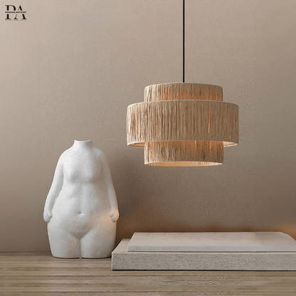 Natural Fiber Hanging Light Pendant