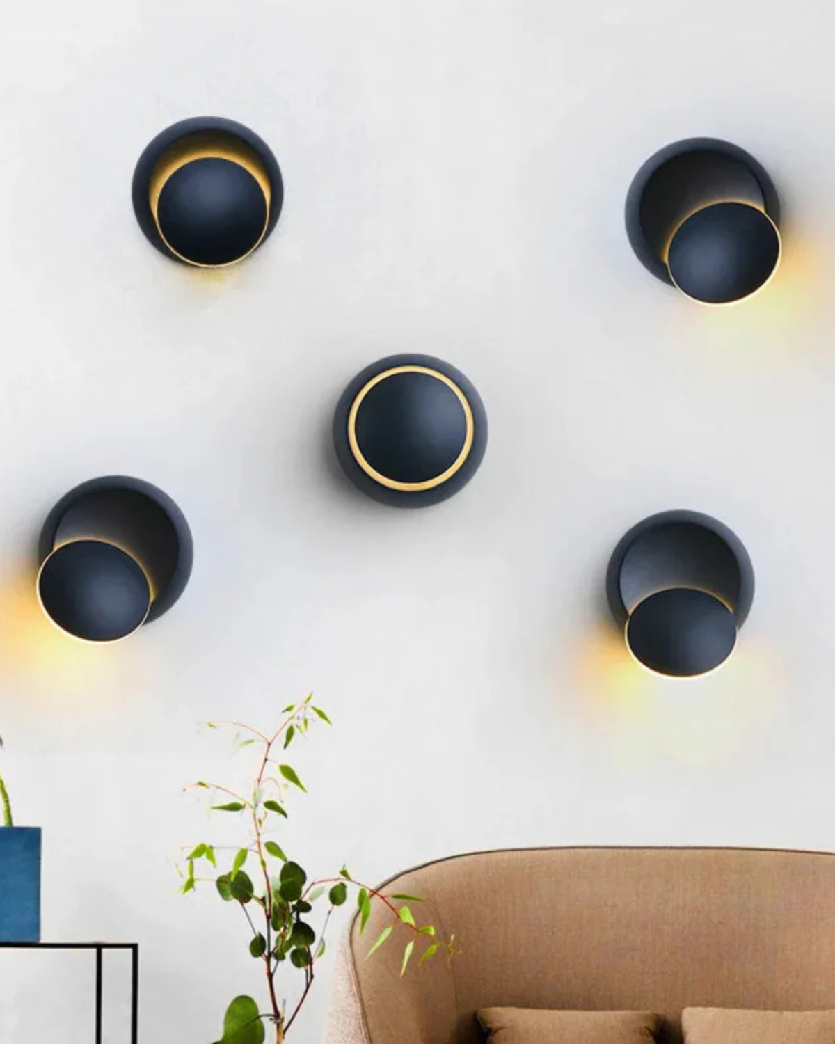 Modern Round Shade Table Lamp with Soft Glow