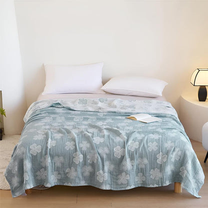 Lucky Green Plush Throw Blanket - Luxicro