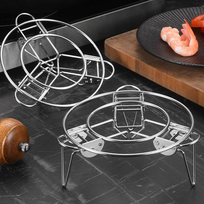Sturdy Metal Vegetable Steamer Rack Holder - Luxicro