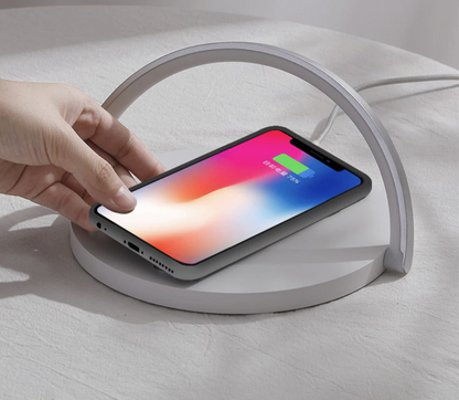 Modern 3-in-1 LED Night Lamp With Wireless Charger