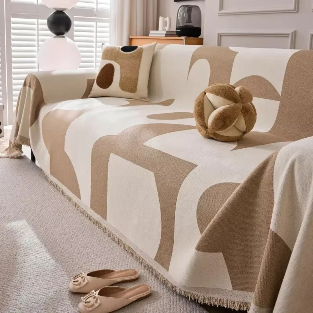 Plush Chenille Couch Slipcover