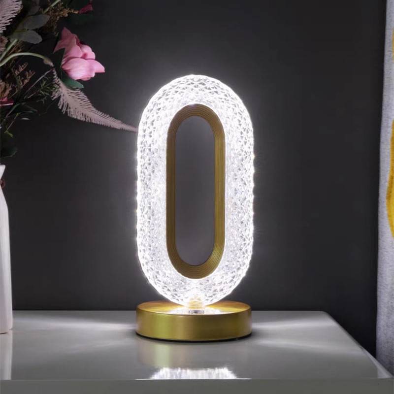 Elegant Clear Desk Lamp
