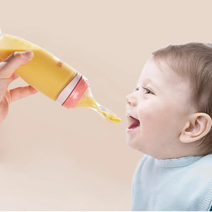 Baby Feeding Bottle with Gentle Spoon - Luxicro