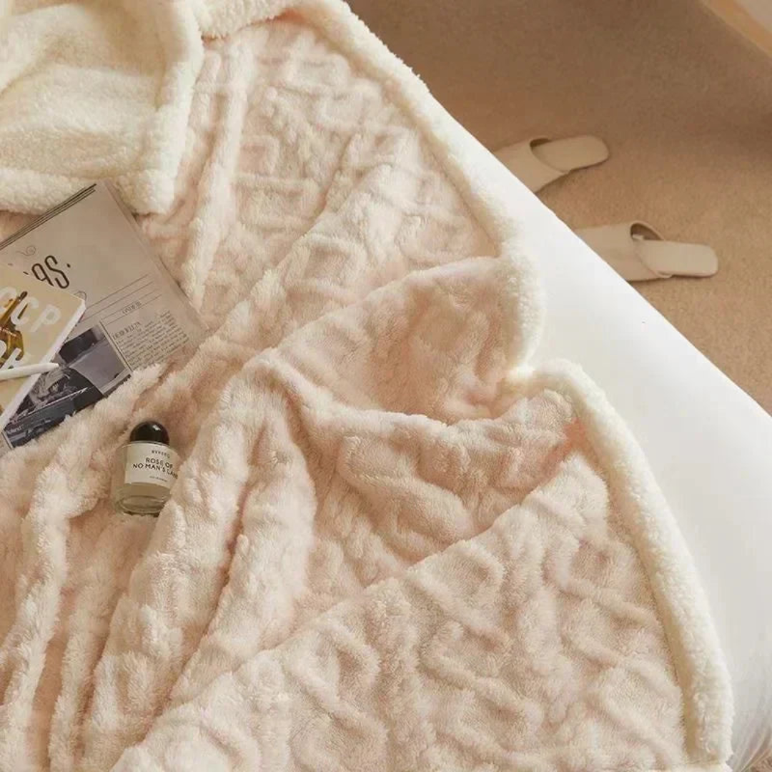 Soft Warm Fleece Blanket for Bed and Sofa