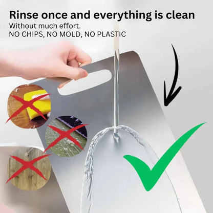 Hygienic Metal Cutting Board for Fresh Food Prep