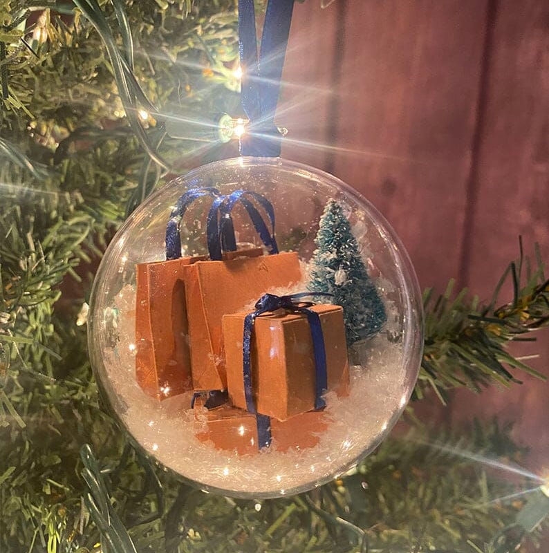 Sparkling Transparent Holiday Ball Decoration
