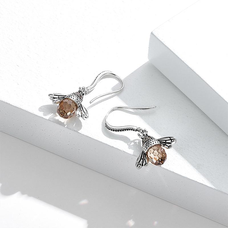 Colorful Bee Drop Earrings