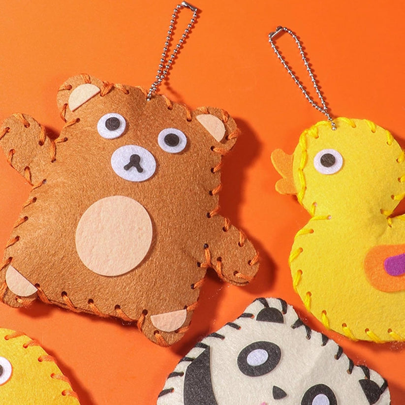 Soft Felt Animal Figures for Craft Sewing Kit
