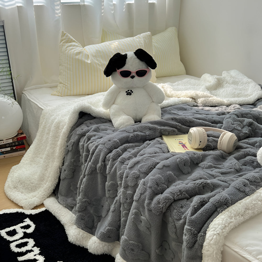 Soft Floral Cozy Throw Blanket - Luxicro
