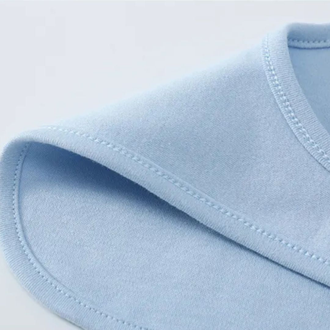 Gentle Baby Bib Soft Cotton Absorbent Snap Fastener