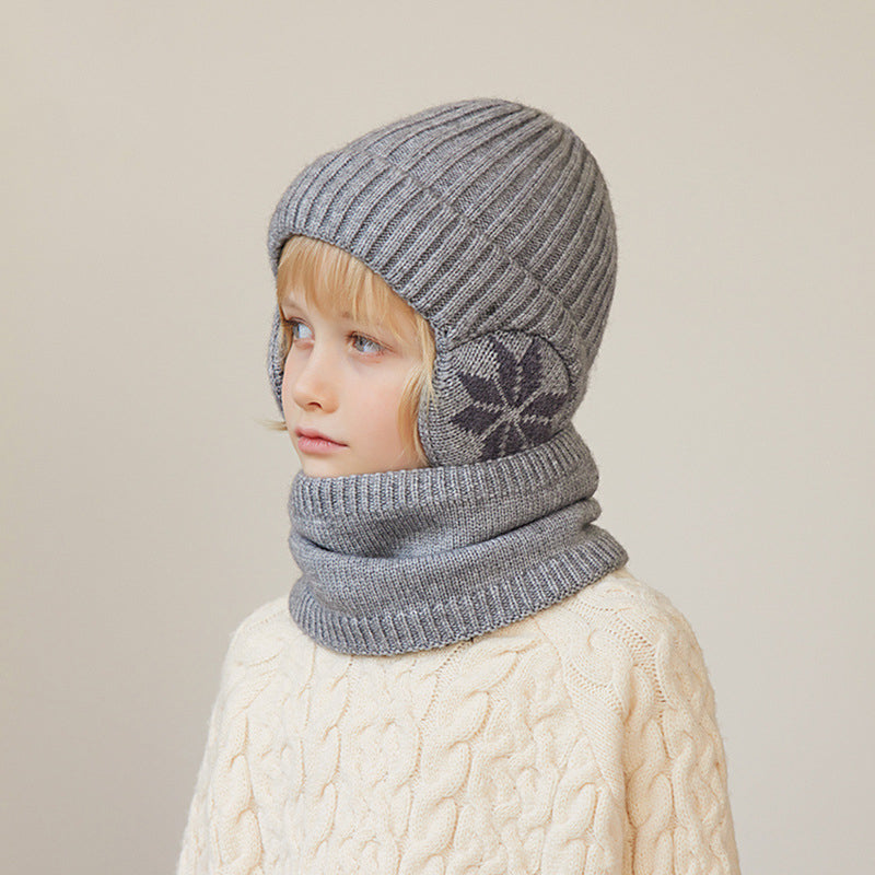 Cozy Childrens Winter Hat and Scarf Set