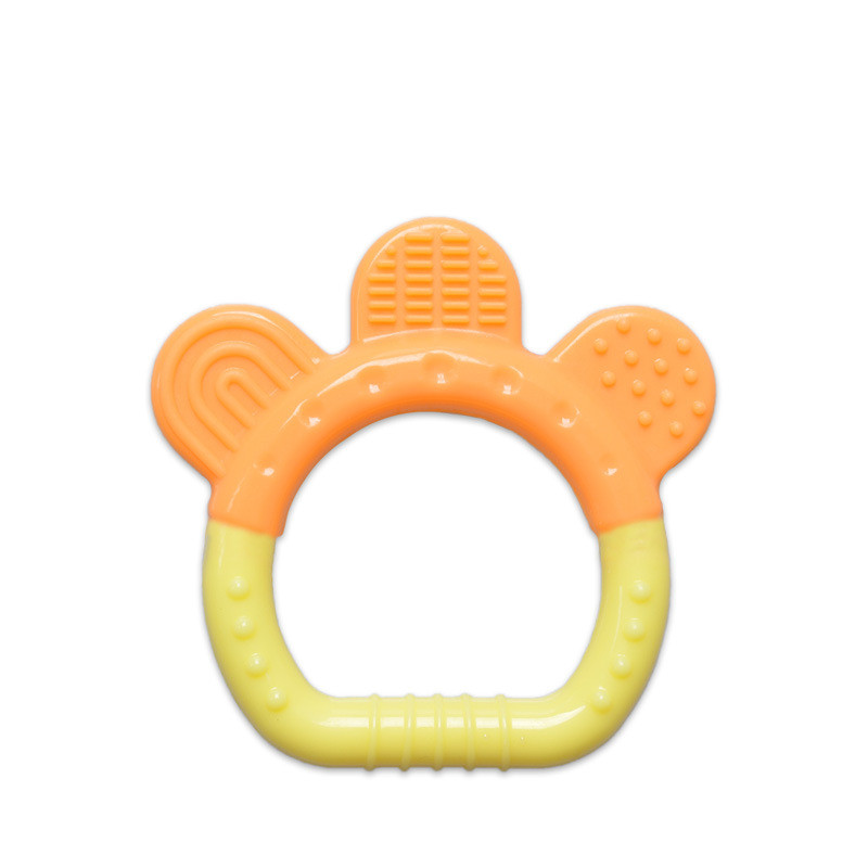 Gentle Infant Teether Toy Set with Colorful Silicone Rings