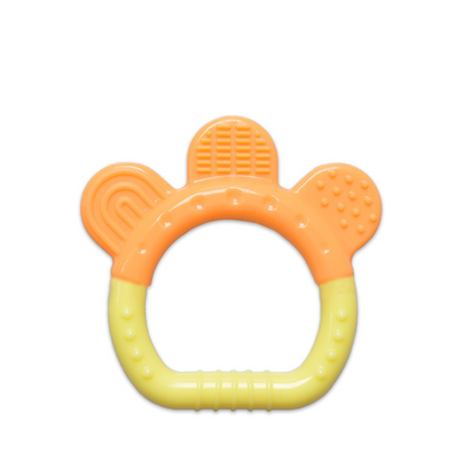 Gentle Infant Teether Toy Set with Colorful Silicone Rings