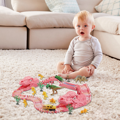 Colorful Toy Train Track Set