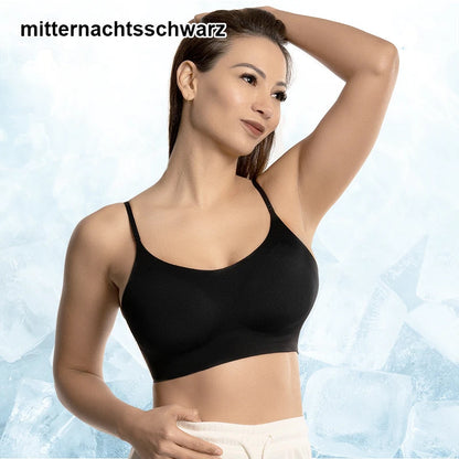 Slim Cooling Bra Made of Breathable Silk Fabric