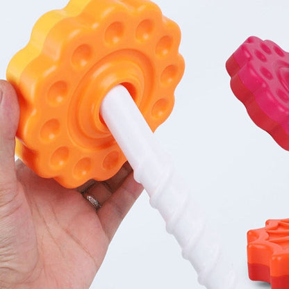 Brightly Colored Wooden Block Toy