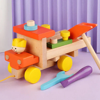 Fun Wooden Car Toy for Kids Learning
